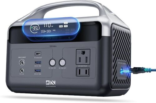  Portable Power Station 56000mAh, 179.2Wh LiFePO4 Battery Backup w/ 2 300W (Peak 600W) AC Outlets, 1.5hrs Fast Charging - Lot 70