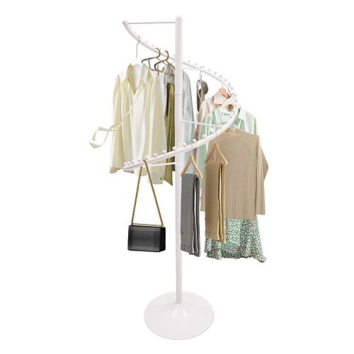 Rotating Spiral Clothing Rack - Lot 709
