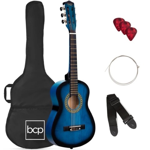 Kids Acoustic Guitar Beginner Starter Kit with Carrying Case - 30in - Lot 7618