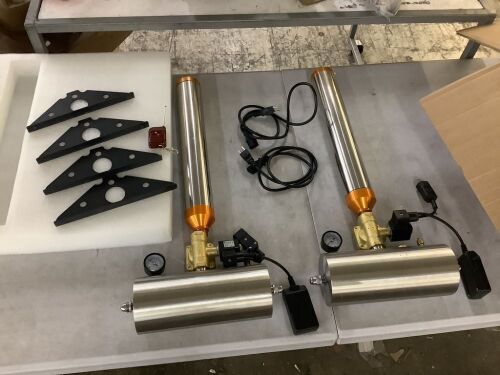 Confetti Launcher Machine, 2pc - Missing 1 Remote & Air Hoses - Lot 150