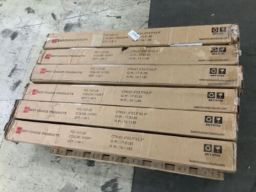 Lot of (6) 10' Solar LED Patio Umbrellas - Uninspected - Lot 153