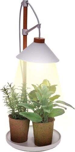 Case of (7) Mindful Design Adjustable Tabletop LED Grow Light with Timer, 300 Lumens - Lot 400