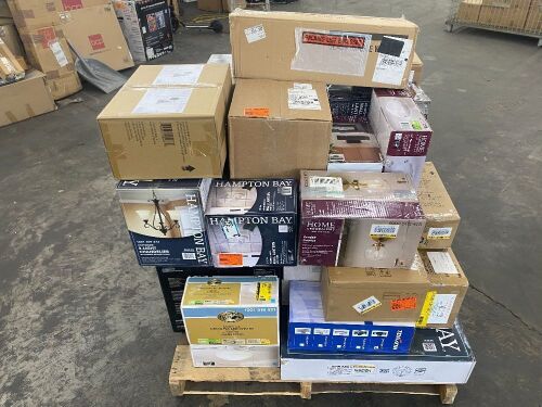 Pallet of Return Light Fixtures  - Lot 407