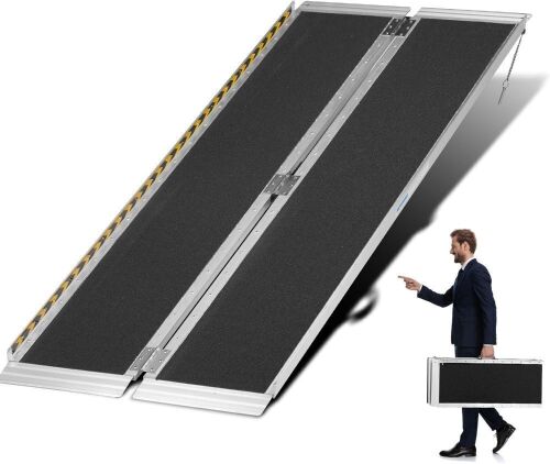 6FT Non-Skid Foldable Wheelchair Ramp, 600lb Capacity - Lot 75