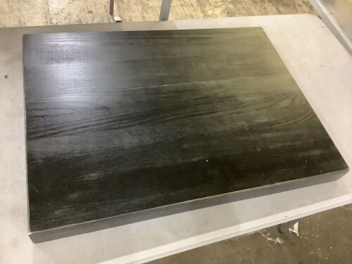 Noodle Board Stove Cover with Built-in Handles - Split in Wood - Lot 159
