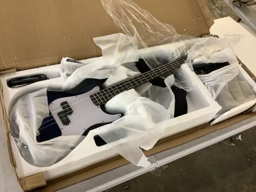 Glarry Electric Bass Guitar w/ Amp - Lot 92