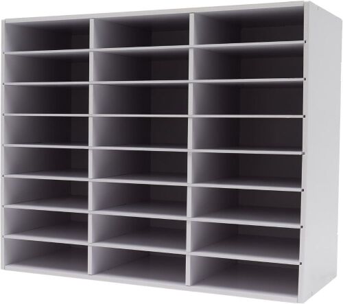 24 slots Literature Organizer, Desktop File Holder, Office Mailbox - Lot 439