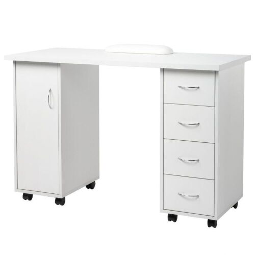  Portable Nail Manicure Table Station with Wheels - Lot 53