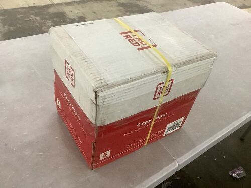 TruRed Copy Paper 8.5" x 11", 20lb, 92 Brightness, 2500 Sheets - Lot 812