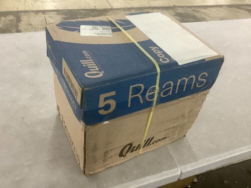 Quill Copy Paper 8.5" x 11", 20lb, 92 Brightness, 2500 Sheets - Lot 815