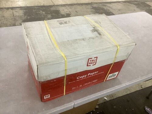 TruRed Copy Paper 8.5" x 11", 20lb, 92 Brightness, 5000 Sheets - Lot 818