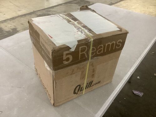Quill Multi-Purpose Paper 8.5" x 11", 20lb, 97 Brightness, 2500 Sheets - Lot 827