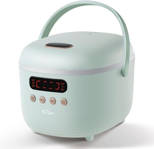 Bear Rice Cooker 4 Cups Uncooked, 6 Cooking Functions - Lot 212