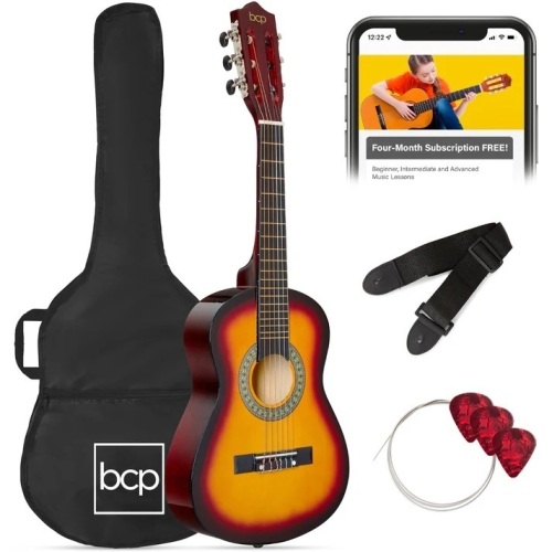 Kids Acoustic Guitar Beginner Starter Kit w/ Carrying Case - 30in - Lot 8232
