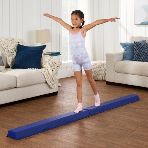 Folding Floor Balance Beam for Gymnastics Practice, Exercise - 8ft - Lot 8634