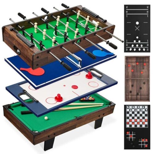 11-in-1 Combo Game Set w/ Ping Pong, Foosball, Air Hockey, 5 Storage Bags - Lot 162