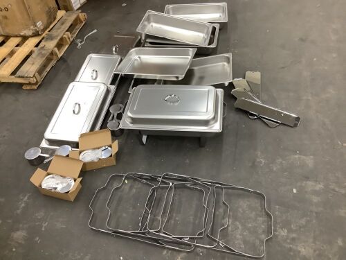 Lot of (4) Chafing Dish Sets - Dented - Lot 183