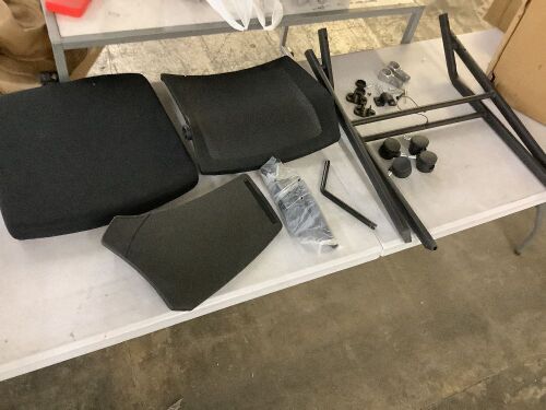 Folding Office Chair with Desktop - Unknown if Hardware Complete  - Lot 677