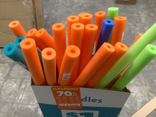 Box of Misc. Pool Noodles - Lot 8621