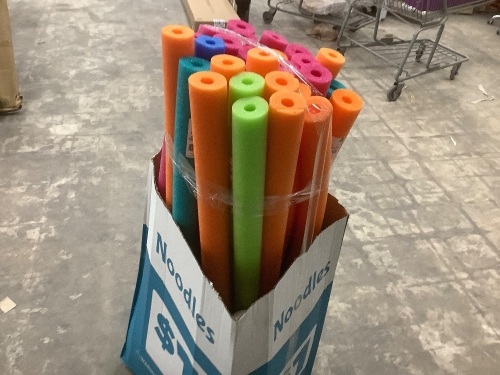 Box of Misc. Pool Noodles - Lot 8622