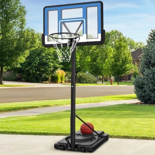 Adjustable Regulation-Size Basketball Hoop w/ Fillable Base, 2 Wheels - Lot 8840
