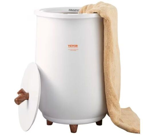 VEVOR Towel Warmer Bucket 20 L, Auto Shut Off, 4-Level Timer in White - Lot 106