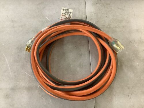 RIDGID 25 ft. 10/4 Heavy Duty Outdoor L14-30 Amp Generator Extension Cord with Lighted End - Lot 236