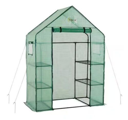 OGROW Machrus Ogrow Deluxe WALKIN 3 Tier 6 Shelf Portable Greenhouse - Lot 245
