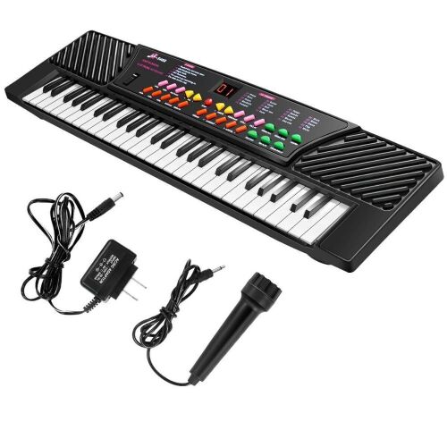 54 Keys Electronic Music Keyboard Kid Piano Organ W/Mic & Adapter - Lot 284
