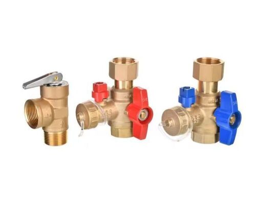 Rheem Brass Service Valves for Tankless Water Heaters - Lot 639