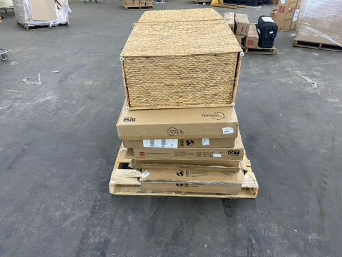 Lot of (14) Wicker Laundry Baskets - Uninspected - Lot 862