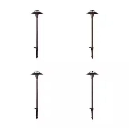 Commercial Electric Jasper Low Voltage Bronze Outdoor Landscape Path Light, 4-Pack - Lot 444