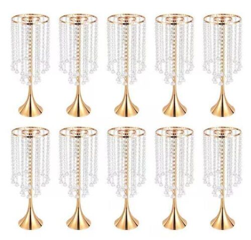10-Pieces 21.9 in. Tall Wedding Centerpiece Flower Stands - Lot 539