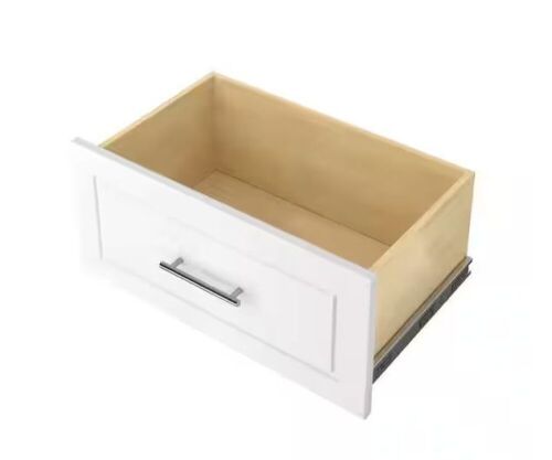Closet Evolution 12 in. H x 24 in. W Wood Drawer Kit Modern Raised White - Lot 644