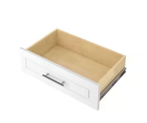 Closet Evolution 8 in. H x 24 in. W Wood Drawer Kit Modern Raised White - Lot 645