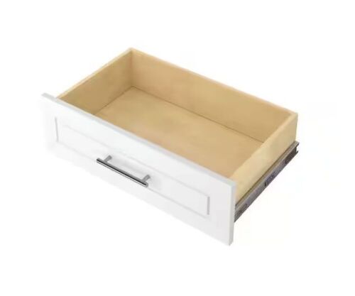 Closet Evolution 8 in. H x 24 in. W Wood Drawer Kit Modern Raised White - Lot 646