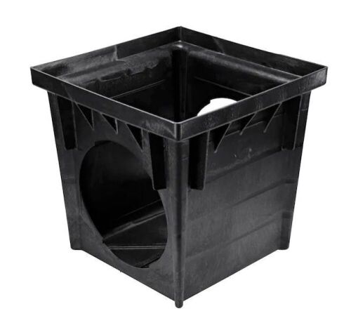NDS 24 in. x 24 in. 2-Outlets Plastic Drainage Catch Basin - Lot 74