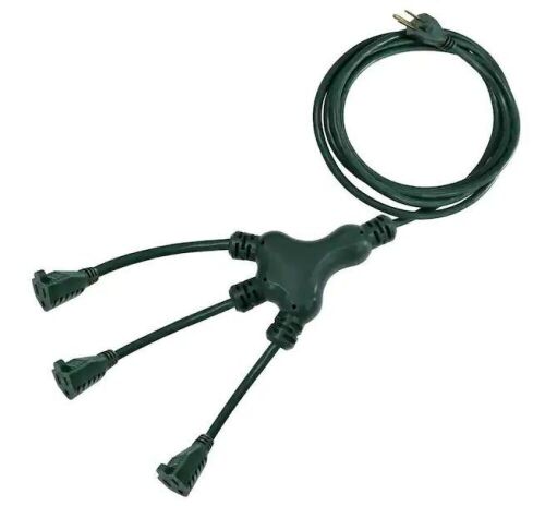 Lot of (2) HDX 40 ft. 16/3 Multi-Directional Outdoor Extension Cord, Green - Lot 742