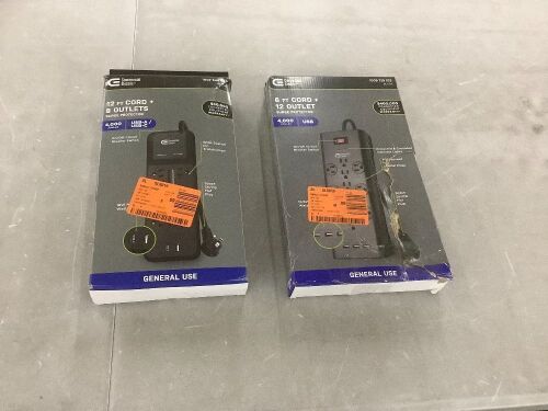 Lot of (2) Commercial Electric Surge Protectors  - Lot 558