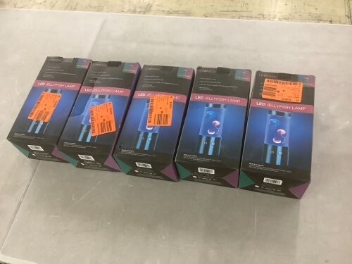 Lot of (5) LED Jellyfish Table Lamp - Lot 713