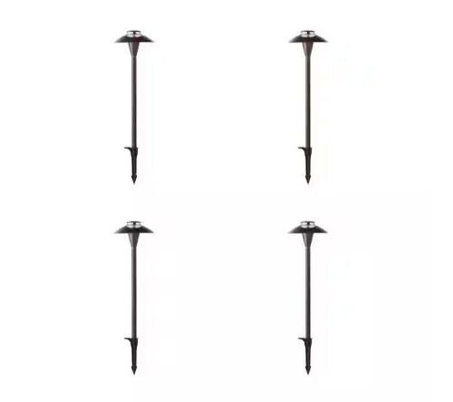 Commercial Electric Jasper Low Voltage Bronze Outdoor Landscape Path Light, 4-Pack - Lot 527
