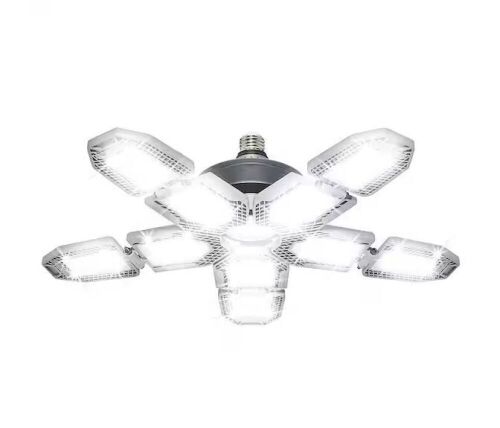 Lot of (3) BEYOND BRIGHT 60-Watt Ultra Bright LED Light Bulb 6500K with 10 Adjustable Light Panels - Lot 821