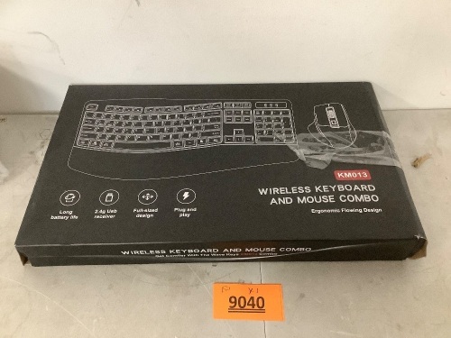 Wireless Keyboard and Mouse Combo KN013 - Lot 9040
