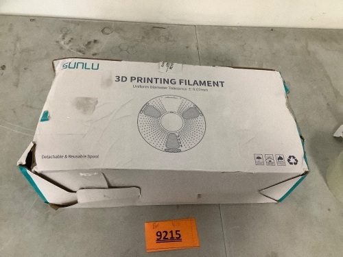 Sunlu Set of Multi-Colored Filament - Lot 9215