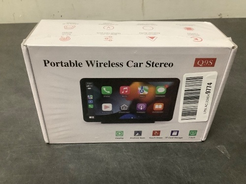 Portable Wireless Car Stereo Q9S - Lot 9114