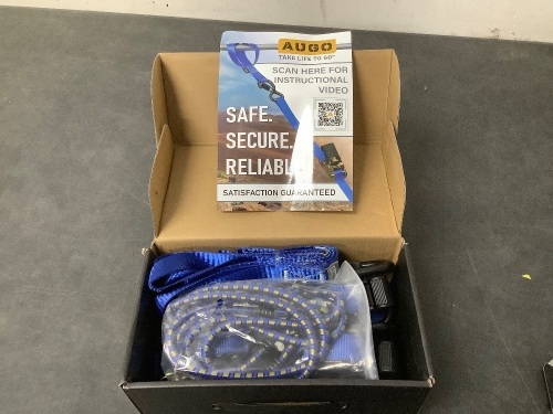 Augo Heavey Duty Ratchet Tie Down Set - Lot 9916