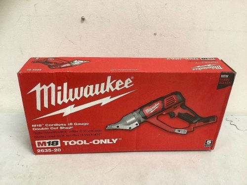 Milwaukee Double Cut Shear, No Battery, E-Commerce Return, Sold as is - Lot 3A