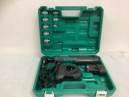 Kimo 3/8" Cordless Ratchet Wrench, Powers Up, E-Commerce Return, Sold as is - Lot 8A