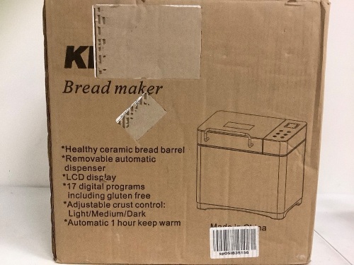 Bread Machine, Powers Up, Appears New, Sold as is - Lot 13