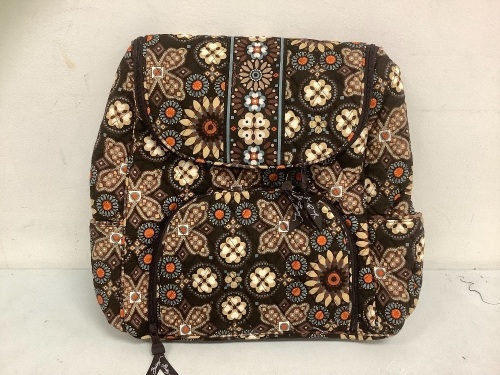 Vera Bradley Double Zip Backpack, Appears New and Authentic, Sold as is - Lot 39